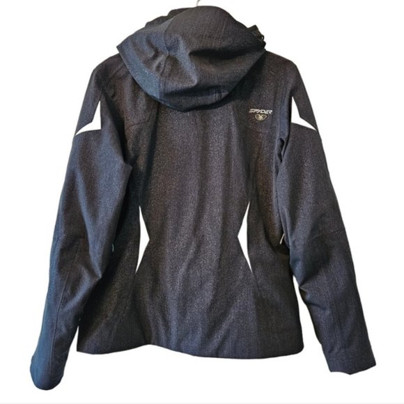 Spyder Women's Fall Winter Jacket Coat Hoodie Black Size 12. - Picture 3 of 16